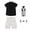 Black And White 4pcs White Knots, variant on LYMAYTER Baby Boys Formal Suit Short Shirt Bowtie Suspender Shorts Summer Beach Wedding Graduation Outfit