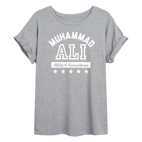 Muhammad Ali - Boxing Legend - Athlete & Humanitarian - Juniors Ideal Flowy Muscle T-Shirt