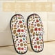 thumbnail image 2 of Fotbe Hot Dog Pizza Pantuflas Peludas para Mujer con Estampado, Zapatillas de Peluche, Zapatos de Invierno para Casa, Uso Interior y Exterior-Large, 2 of 8
