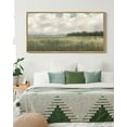 thumbnail image 4 of Drsoum Large 20x40in Natural Framed Abstract Meadow Field Vintage Wall Art Prints Classic Retro Farmhouse Landscape Rustic Decorations for Living Room Bedroom, 4 of 6