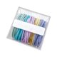 thumbnail image 2 of Minnieouse Paquete de 50 bandas elásticas para el cabello para mujer, moda portátil, cola de caballo reutilizable, regalos para esposa, bandas para vestir Accesorio para el cabello Luz colorida Minnieouse AP011836-02B, 2 of 6