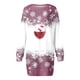 thumbnail image 3 of WILLBEST Vestido Largo Para Mujer, Moda De Otoño E Invierno, Estampado Navideño, Cuello Redondo, Manga Larga, Informal 44, 3 of 3