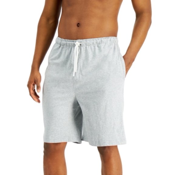 Club Room Mens Soft Cotton Modal Drawstring Pajama Shorts Gray XL