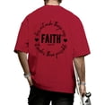 thumbnail image 2 of Ankishi Christian T Shirts for Men Faith Ephesians 2 8 Short Sleeve Religious Tee Crewneck Casual Tops for Streetwear, 2 of 7