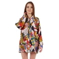 thumbnail image 1 of Inkmeso Printed Long Sleeve Oversized Shirt For WoMen's Loose Fit Button-Down Shirts Tunic, 1 of 7