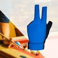 thumbnail image 2 of Moyitang 3 Finger Billiard Gloves Snooker Gloves Portable Wear-resistant Non Cue Blue, 2 of 9