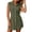 Army Green, variant on Dresses for Women Button up Plus Size Sleeveless Collared Dress Solid Short Sundresses Summer Vacation Outfits