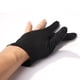 thumbnail image 3 of Guantes Billar Inglés Lycra Abiertos Con 3 Dedos Universales Izquierdo/derecho () Negros, 3 of 9