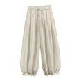 thumbnail image 3 of Rvasteizo Girls Ruffled Hem Pants Wide Leg High Waist Elastic Waist 5-15Y Kids Bottoms 13 Years, 3 of 5