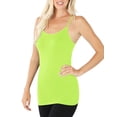 thumbnail image 4 of Womens Seamless Nylon Solid Cami Long Tank Top, 4 of 7