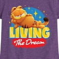 thumbnail image 3 of Garfield - Living The Dream - Toddler & Youth Girls Short Sleeve Graphic T-Shirt, 3 of 5