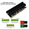 thumbnail image 5 of NVMe M2 Adapter M.2 M Key 2230 2242 2260 2280 SSD to PCI-e 3.0 Converter Card Support PCIE X4 X8 X16 Without radiator, 5 of 5
