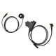 thumbnail image 1 of Conector de auriculares Walkie Talkie Plug and Play adaptador PTT U94 duradero longitud de Cable de 90cm Clip fuerte para MTP850, 1 of 8