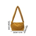 thumbnail image 4 of Bolso bandolera acolchado de nailon para mujer – Bolso cruzado de color liso para ir al trabajo, bolso pequeño de gran capacidad para guardar artículos esenciales diarios., 4 of 6
