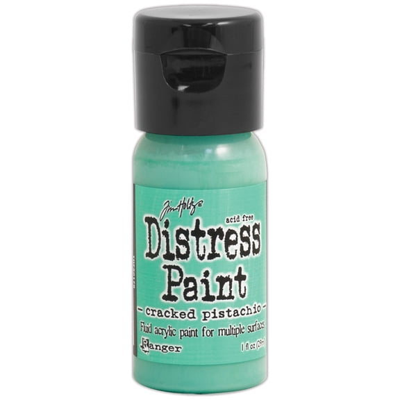 Tim Holtz Distress Paint Flip Top 1oz-Cracked Pistachio