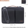 thumbnail image 4 of LSS Laptop Bag for Men/Women - Cool, Stylish & Durable Shoulder Sleeve Bag for 12"-12.9" Laptops - Includes Slip Resistant Shoulder Strap - Compatible with Apple, Microsoft, Lenovo, HP, Dell, More, 4 of 6