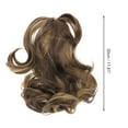 thumbnail image 6 of Unique Bargains Christmas 1 Pc Pear Blossom Roll Wig Hair Clips for Hair Extension 11.81" Length Beige Brown, 6 of 6