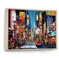thumbnail image 2 of Designart "Tokyo Popart Colorful City painting II" Tokyo Floater Framed Canvas Art Print, 2 of 7