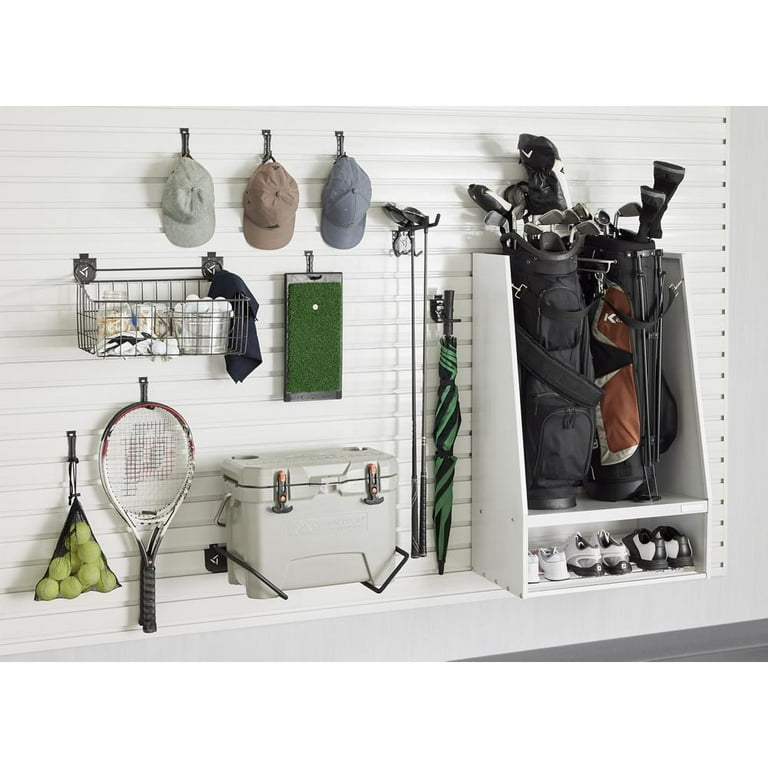 Gladiator Storage Hooks 8-Pack J & L Hooks for Wall Systems, Holds