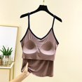 thumbnail image 7 of Yubnlvae Adjustable Shelf Bra Tank Tops - Women's Yoga & Workout Camisoles (Seamless Layering, Padded Support) Khaki L, 7 of 7