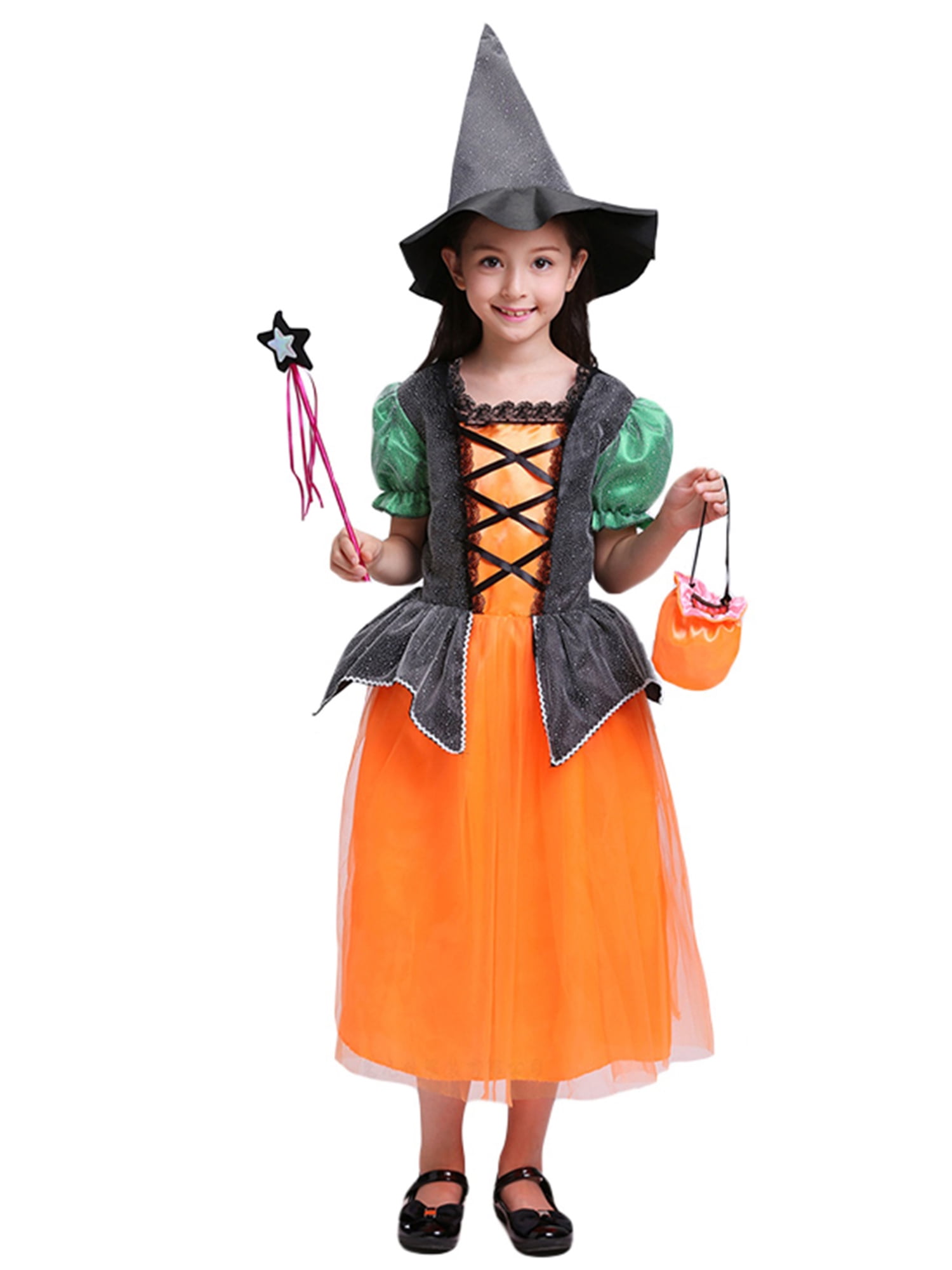 girl-dress-costume-set-patchwork-high-waist-short-puff-sleeve-tutu-gown