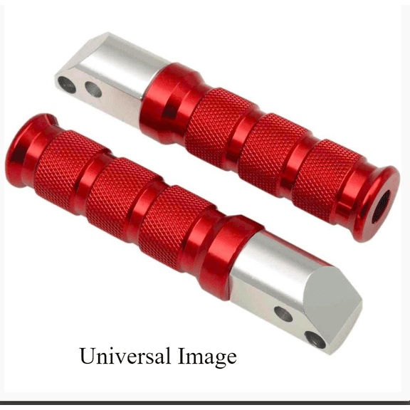 Red Anodized Rear Foot Pegs for Kawasaki ZX7 1991-2002