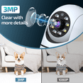 thumbnail image 6 of Dual Band Wifi Baby Monitor, 3MP Wireless Security Camera, Indoor Pet Cameras with Phone APP, 6 of 10