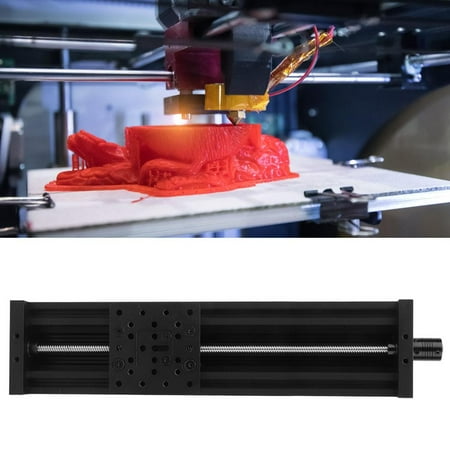 

Brrnoo Liner Slide 8Mm Screw Slide Linear Table 250-500Mm For Automation Industry 3D Printer Black/Silver