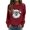 Brick Red-1, variant on Christmas Sweatshirts for Women Fall Winter Long Sleeve Loose Casual Crewneck Xmas Dog Graphic Sweatshirt Pullover Tops