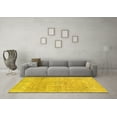 thumbnail image 3 of Ahgly Company Indoor Rectangle Abstract Yellow Modern Area Rugs, 7' x 10', 3 of 4