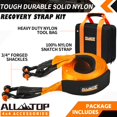 thumbnail image 3 of Kit de recuperación Tow Strap ALL-TOP de 3 cm x 9 m, 15.875 kg de nailon, 3 of 6