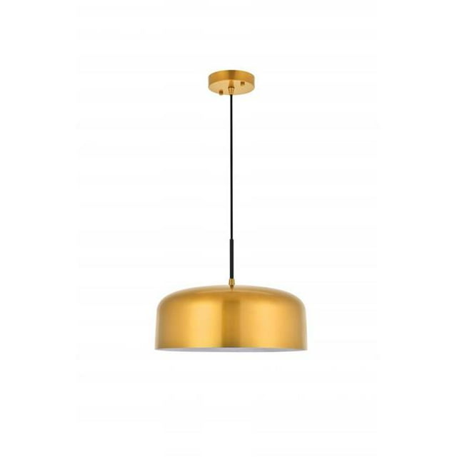 Living District LD4072D14SG Etude 1 Light Satin Gold Ceiling Pendant