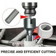 thumbnail image 2 of Dual-Function Pipe Threading Tool Kit (2-Piece Set) - Internal & External Pipe Thread Cutter for 1/2", 3/4", 1" PVC Pipes - Electric Drill Compatible Pipe Threader for Home Plumbing Repairs, 2 of 8