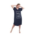 thumbnail image 6 of FEREMO Plus Size Nightgowns for Women V Neck Short Sleeve Nightshirts Sleepwear, 6 of 6