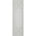 thumbnail image 5 of Ekena Millwork 12"W x 58"H True Fit PVC Bungalow Fixed Mount Shutters, Hailstorm Gray (Per Pair - Hardware Not Included), 5 of 7