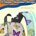 thumbnail image 5 of Butterfly and Lavender Yellow Pattern 17" School Backpacks for Teens,Waterproof Oxford Fabric,S-Shape Padded Straps for School,Travel,Hiking,Camping, 5 of 6
