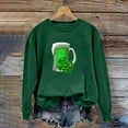 thumbnail image 5 of Charella Sweatshirts for Women St Patricks Day Decorations Long Sleeve Crewneck Tops 2024 Trendy T-shirt,Green,XS, 5 of 5