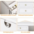 thumbnail image 6 of ChVans Changing Table Dresser, Baby Classic Nursery Dresser with 5 Drawers & Open Storage Shelves, Convertible Nursery Dresser Chest of Drawers, 6 of 9