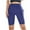 Navy-A, variant on Clearance! Titcea Biker Shorts Women, Solid Color High Waisted Hip Lifting Yoga Shorts with Side Pockets, Stretch Slim Running Workout Gym Shorts