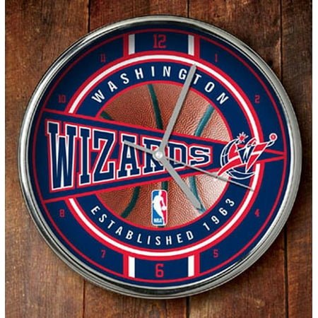 Washington Wizards Chrome Clock