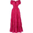 thumbnail image 1 of Zhitunemi Disfraz renacentista para mujer, vestido medieval de camisola, camisetas campesinas irlandesas debajo del vestido, 1 of 4
