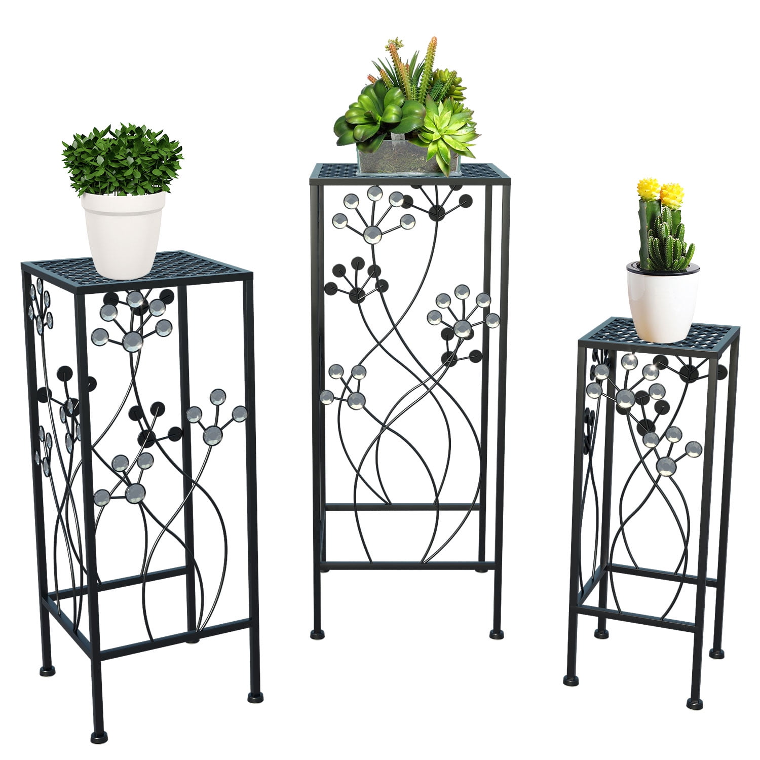 Lowestbest Three-Piece Metal Plant Frame-Black Lowestbest Three-Piece Metal Plant Frame-Black