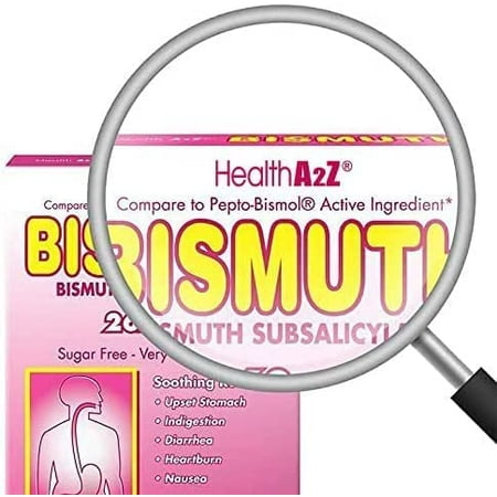 HealthA2Z® Bismuth Subsalicylate Chewable Tablets