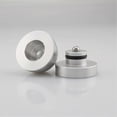 thumbnail image 3 of Hifi 4pcs 33x30mm Ball With M8 Screw Shock Absorbing Pad Feet Stands For Speakers Amplifier Silver Banmo, 3 of 5