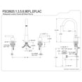 thumbnail image 5 of Fauceture FSC8923EFL Centurion Widespread Bathroom Faucet, Brushed Brass, 5 of 5