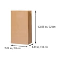 thumbnail image 2 of ELAYARD 20Pcs Oilproof Kraft Paper Storage Bags Well Made Bread Paper Bags for Fridge Use, 2 of 8