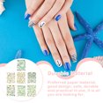 thumbnail image 1 of pitrice Nail Wraps Sticker Exquisite Fashion Manicure Labels Art Decorations Sculpture Abstract Green Leaves Adhesive Decals St. Day WG485, 1 of 8