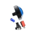 thumbnail image 2 of Tholdsy Botón pulsador que funciona con monedas de 100mm, botones redondos para máquina de ventilación de juegos de DJ de vídeo, máquinas Videojuegos y accesorios Azul Tipo 1, 2 of 6