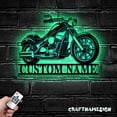thumbnail image 3 of Craftnamesign Custom Motocross Biker Couple Kiss Metal LED Light, Custom Dirt Bike Name Sign Decor, 3 of 5