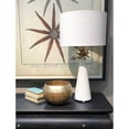 thumbnail image 3 of Lucas McKearn Neo Contemporary Metal Table Lamp with Gold Accents in White, 3 of 5